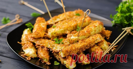 Палочки из кабачков в хрустящей панировке без капли жира: к мясу, рыбе и просто так