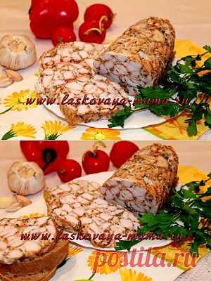 Домашняя куриная колбаса