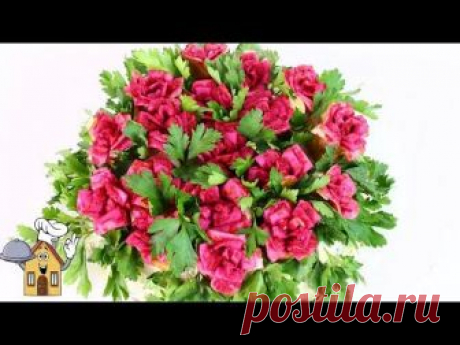 Праздничный салат &quot;Миллион алых роз&quot;! Хочется съесть все сразу!