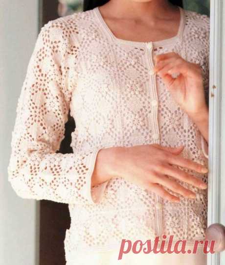 Жакет связанный крючком — HandMade