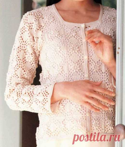 Жакет связанный крючком — HandMade