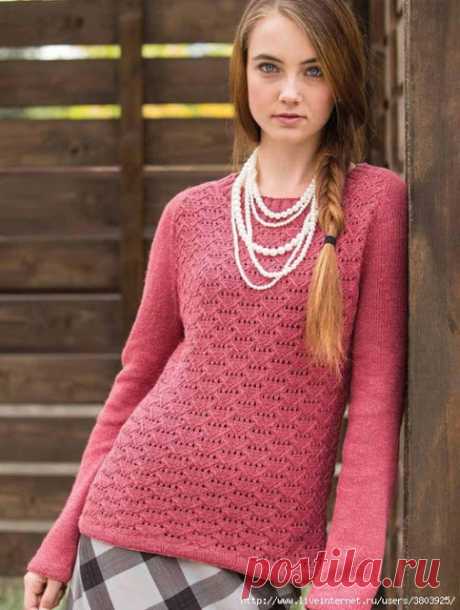 Пуловер «Talmage» спицами и берет крючком