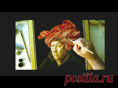 Как рисовать портрет в классической фламандской технике. Ян ван Эйк "Мужчина в тюрбане" часть 1
