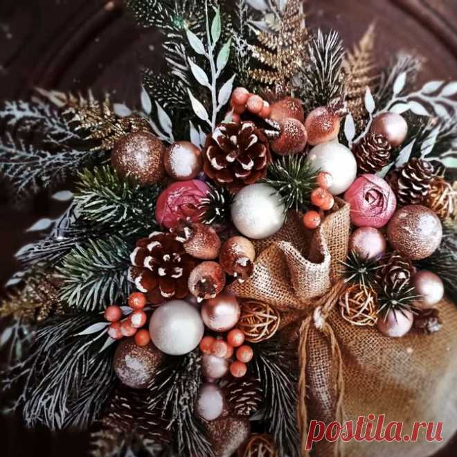Новогодний декор своими руками. Мастер-класс | Креаликум