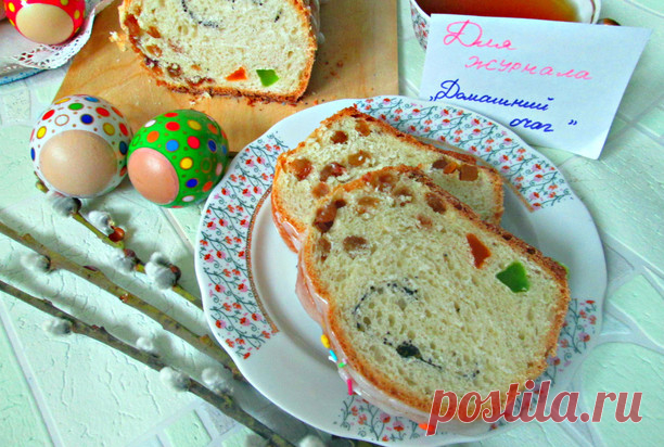 Пасхальный кулич в виде рулета