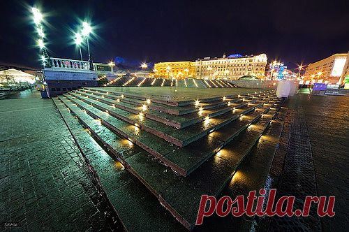 Ночная Москва. Светография.