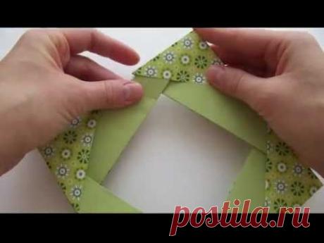 Фоторамка из бумаги | Поделки оригами | Origami
