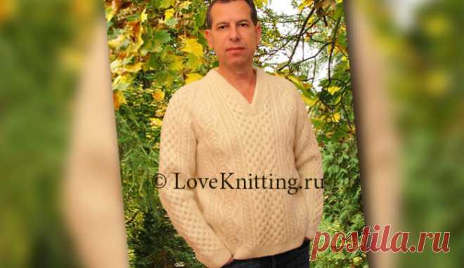Пуловер из шерсти | Loveknitting.ru