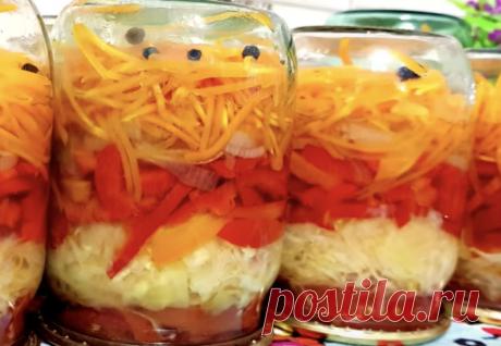 Салат на зиму про запас: вкуснее соленых огурцов и помидор