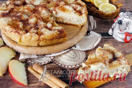 Шарлотка с яблоками и корицей в мультиварке — рецепт с фото пошагово