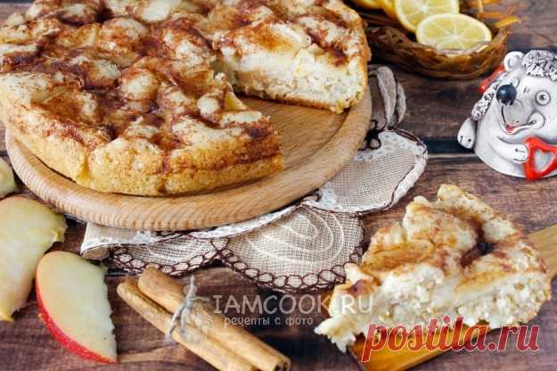 Шарлотка с яблоками и корицей в мультиварке — рецепт с фото пошагово