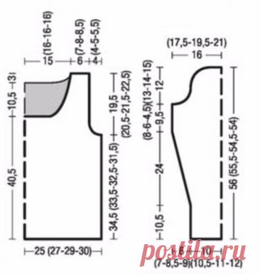 GRAY BLOUSE KNITTING NEEDLES IN CLASSIC STYLE FREE PATTERN