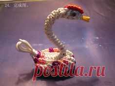macrame tutorial-swan