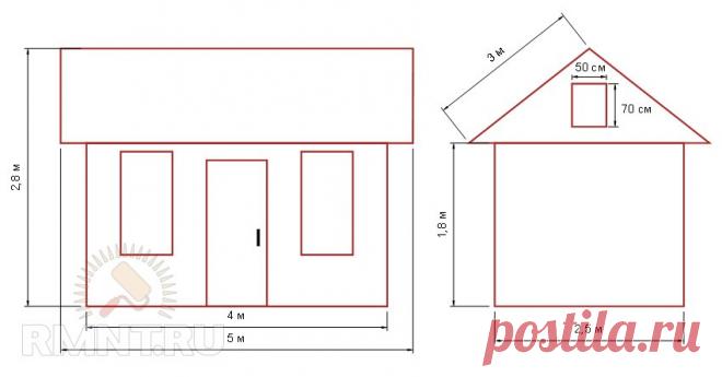 Как построить курятник своими руками: чертежи и фото RMNT.RU