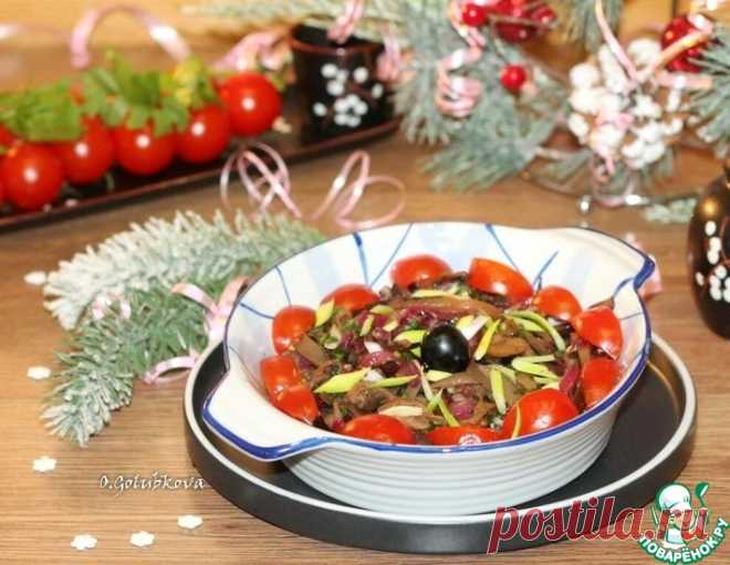 Баклажан, заправленный лимонно-медовой карамелью – кулинарный рецепт