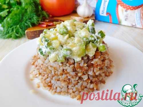 Гречка с цуккини и горошком - кулинарный рецепт