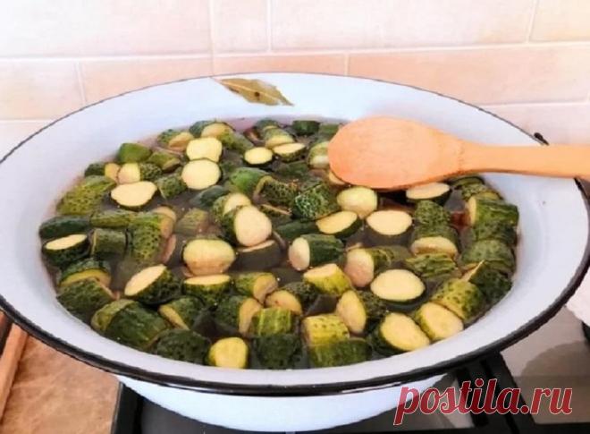 Новая заготовка огурцов на зиму По-фински. Можно готовить тазами - будет все равно мало