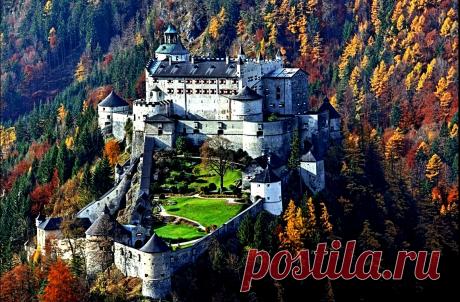 Замок Хоэнверфен, страж Зальцбурга .Австрия.