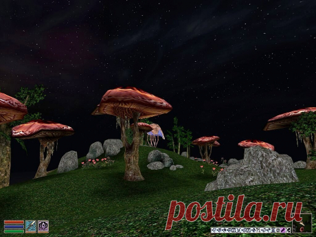 Аскадианские острова (Ascadian Isles). Ночной пейзаж.