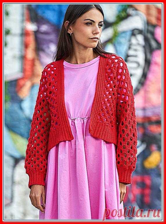Кардиган крючком