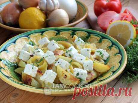 Картофель с сыром по гречески