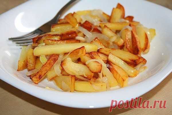 Жарим картошку правильно. С румяной корочкой.