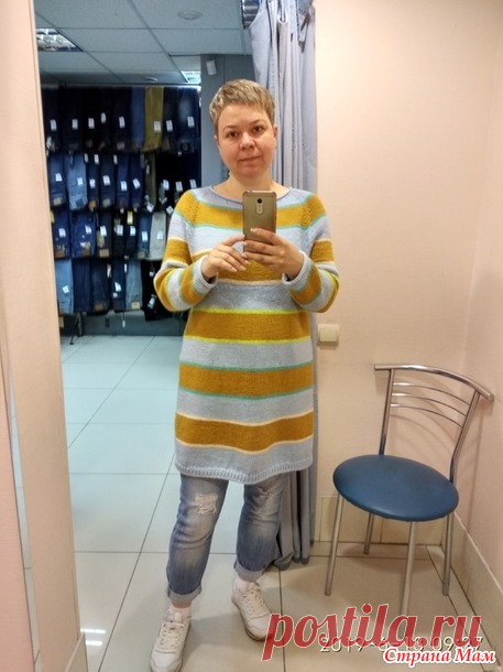 Хейворд - платье (-туника), номер 4, спицами, пристрой остатков - Вязание - Страна Мам