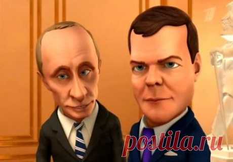 Полит-мультяшки поздравляют с Новым Годом!