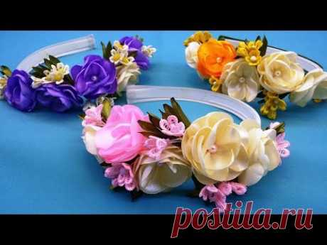 Spring hairband.DIY/Banda de pelo de primavera/Весенний ободок для волос.МК