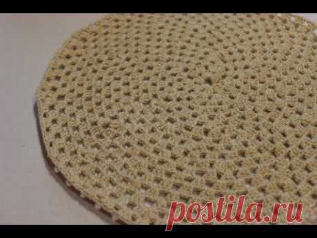 How to Crochet a Granny Circle  Круг крючком