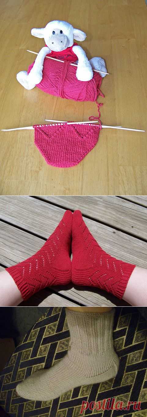 мастер-класс по вязанию носков с мыска