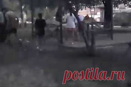 Две женщины с топором разогнали толпу с громкой музыкой и попали на видео