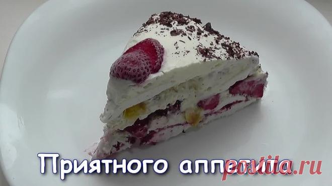 Зефирный торт ''Лайма'' (без выпечки за 30 минут)