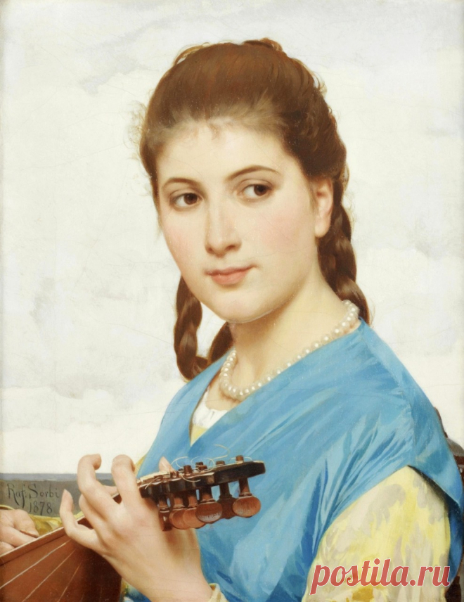 Любовь глядит и торжествует... Итальянский художник Raffaello Sorbi (1844 - 1931)