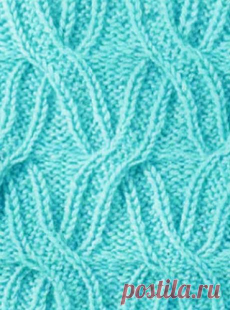 Причудливый узор спицами