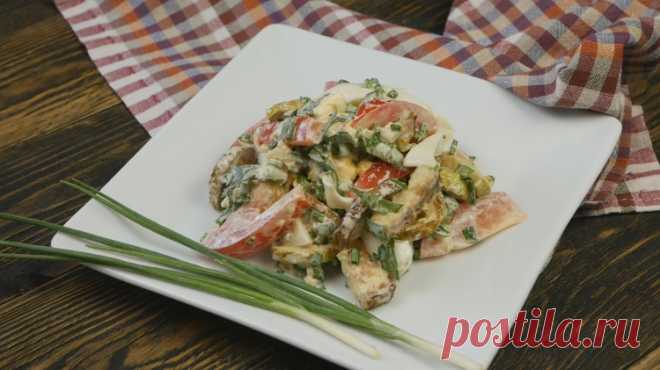 Салат с жареными кабачками - Простые рецепты Овкусе.ру