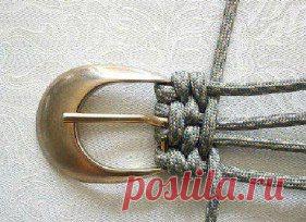Как плести ремень