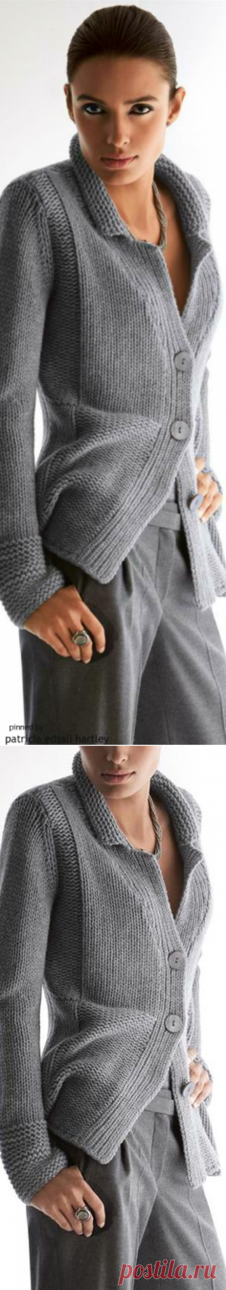 Grey is more gentle of a neutral than black...and as sophisticated and elegant. | Knitting cardigans | Grey, Women's fashion and Style