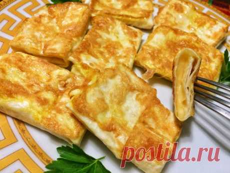 Блинчики из лаваша с сыром — Sloosh – кулинарные рецепты