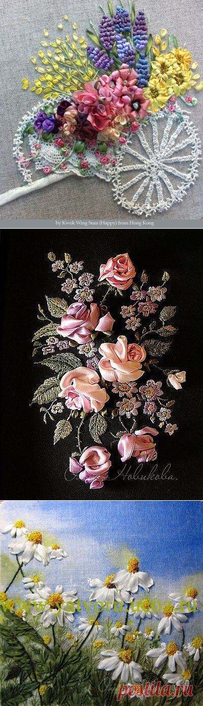 Вышивка лентами.Высший пилотаж.