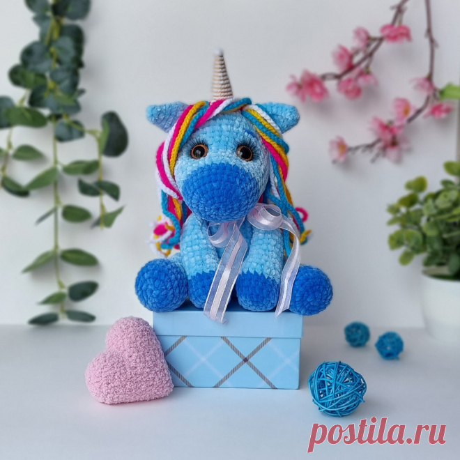 PDF Единорожка Зефирка крючком. FREE crochet pattern; Аmigurumi animal patterns. Амигуруми схемы и описания на русском. Вязаные игрушки и поделки своими руками #amimore - плюшевый единорог, большая единорожка из плюшевой пряжи.