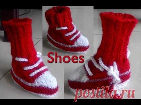Baby Shoes  in hindi Knitting (बच्चों  के जूते  आसान तरीका )