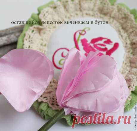 Мастер-класс: роза из тафты «100 лепестков»: публикации и мастер-классы – Ярмарка Мастеров