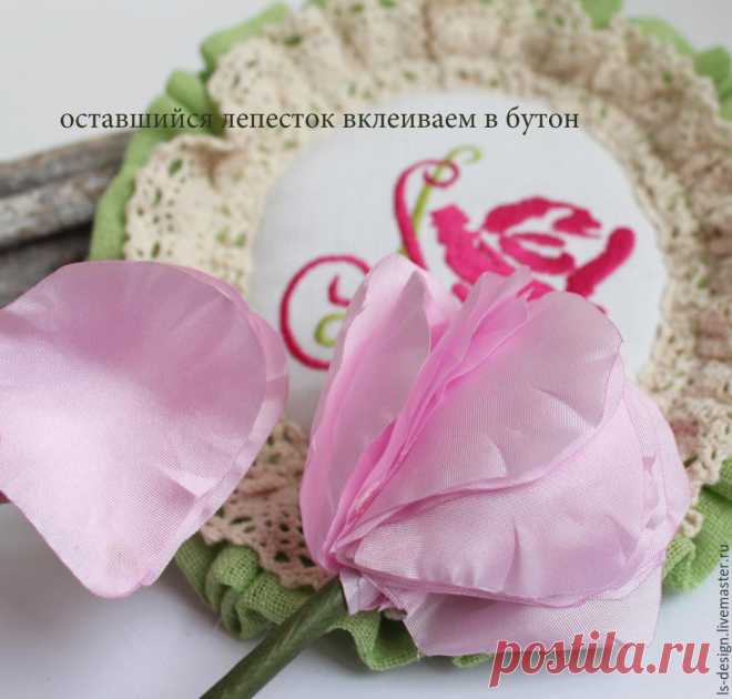 Мастер-класс: роза из тафты «100 лепестков»: публикации и мастер-классы – Ярмарка Мастеров