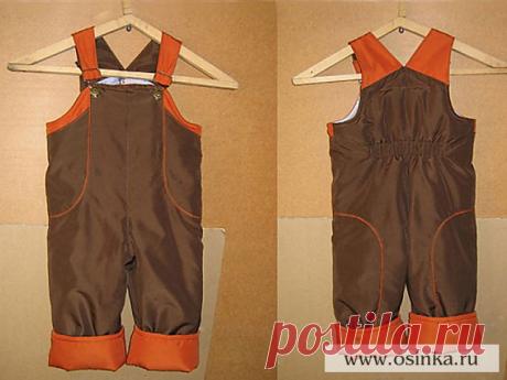 Мастер-класс. Утепленный полукомбинезон