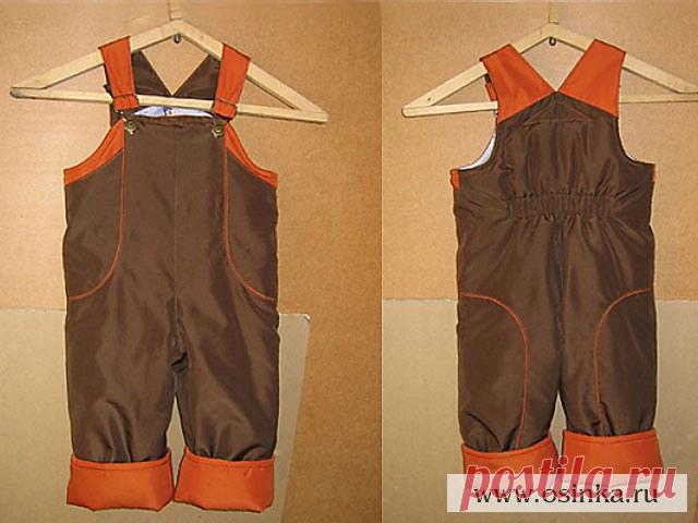 Мастер-класс. Утепленный полукомбинезон