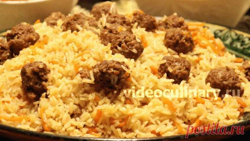 Плов с фрикадельками – Рецепт вкусного плова от Бабушки Эммы