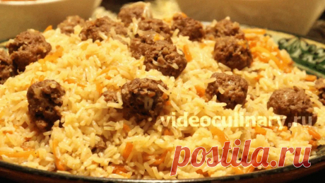 Плов с фрикадельками – Рецепт вкусного плова от Бабушки Эммы