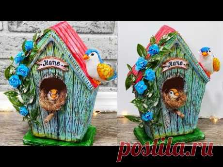 Скворечник своими руками.Поделки.Весна пришла.Spring crafts.DIY. - YouTube