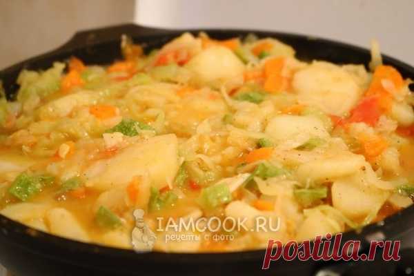 Овощное рагу из кабачков, картошки и капусты — рецепт с пошаговыми фото и видео